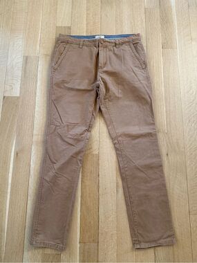 Astr Men's Camel Slim Chino Pants